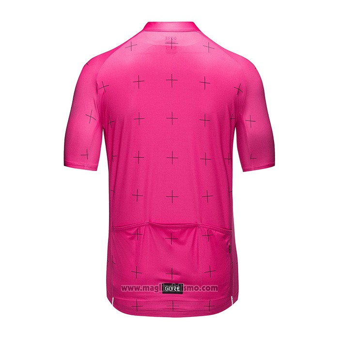 2022 Abbigliamento Ciclismo Gore Fuxia Manica Corta e Salopette