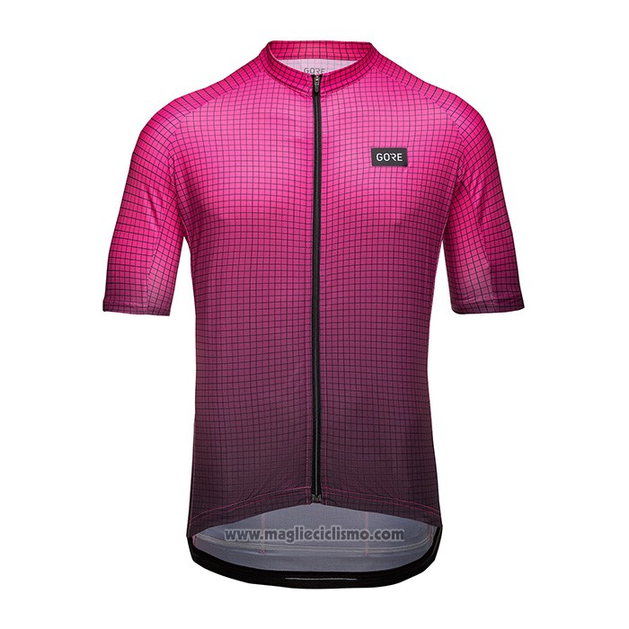 2022 Abbigliamento Ciclismo Gore Viola Nero Manica Corta e Salopette