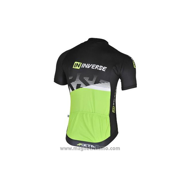 2017 Abbigliamento Ciclismo Inverse Nero e Verde Manica Corta e Salopette