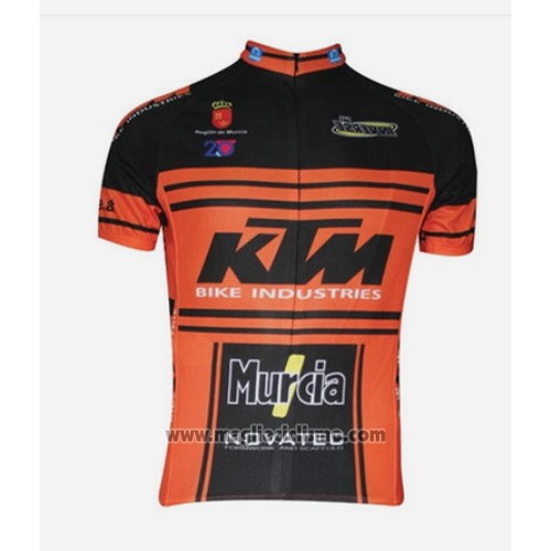 2015 Abbigliamento Ciclismo KTM Nero e Arancione Manica Corta e Salopette