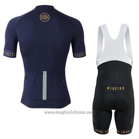 2019 Abbigliamento Ciclismo Lecol Blu Manica Corta e Salopette
