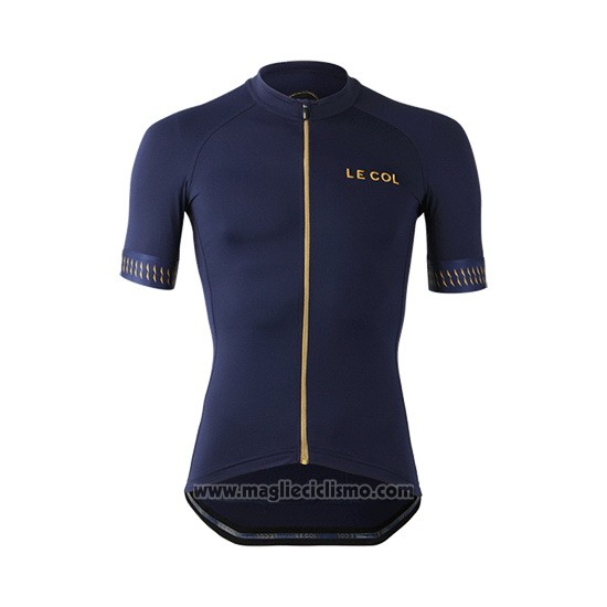 2019 Abbigliamento Ciclismo Lecol Blu Manica Corta e Salopette