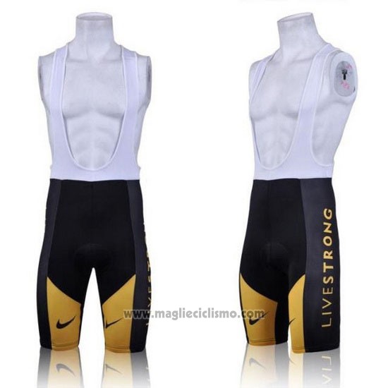 2011 Abbigliamento Ciclismo Livestrong Giallo Manica Corta e Salopette