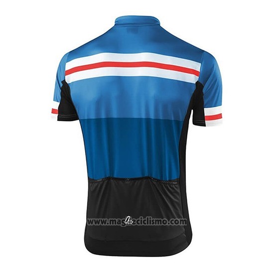 2018 Abbigliamento Ciclismo Loffler Nero Blu Manica Corta e Salopette