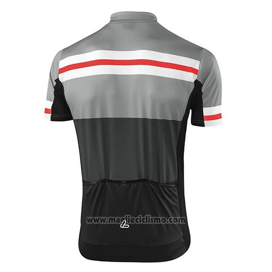 2018 Abbigliamento Ciclismo Loffler Nero Grigio Manica Corta e Salopette
