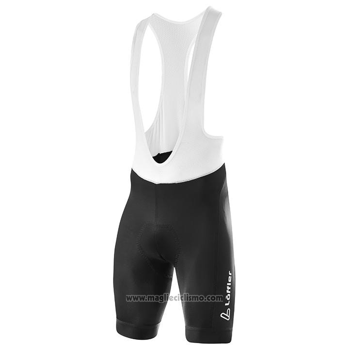 2020 Abbigliamento Ciclismo Loffler Nero Bianco Rosso Manica Corta e Salopette