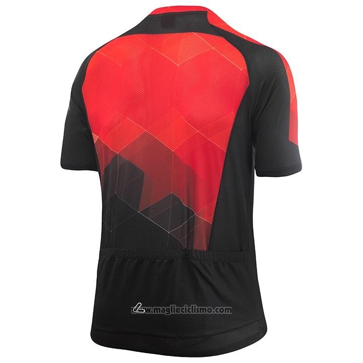 2020 Abbigliamento Ciclismo Loffler Nero Rosso Manica Corta e Salopette
