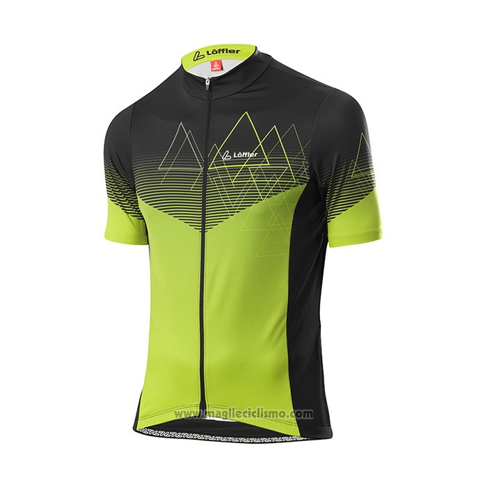 2022 Abbigliamento Ciclismo Loffler Giallo Manica Corta e Salopette