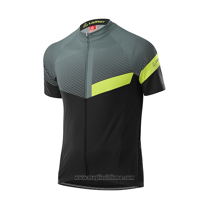 2022 Abbigliamento Ciclismo Loffler Grigio Manica Corta e Salopette