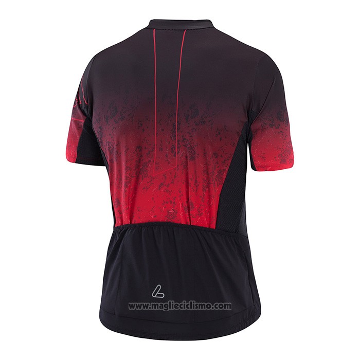 2022 Abbigliamento Ciclismo Loffler Nero Rosso Manica Corta e Salopette