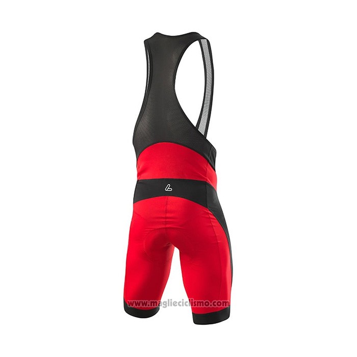 2022 Abbigliamento Ciclismo Loffler Nero Rosso Manica Corta e Salopette