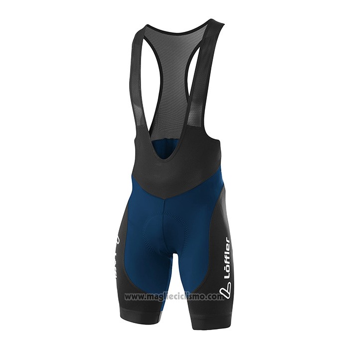 2022 Abbigliamento Ciclismo Loffler Rosso Nero Manica Corta e Salopette