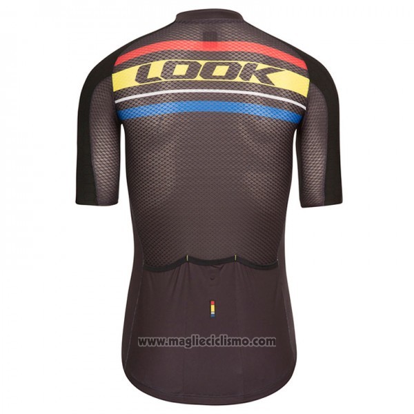 2017 Abbigliamento Ciclismo Look Aero Carrera Nero e Giallo Manica Corta e Salopette