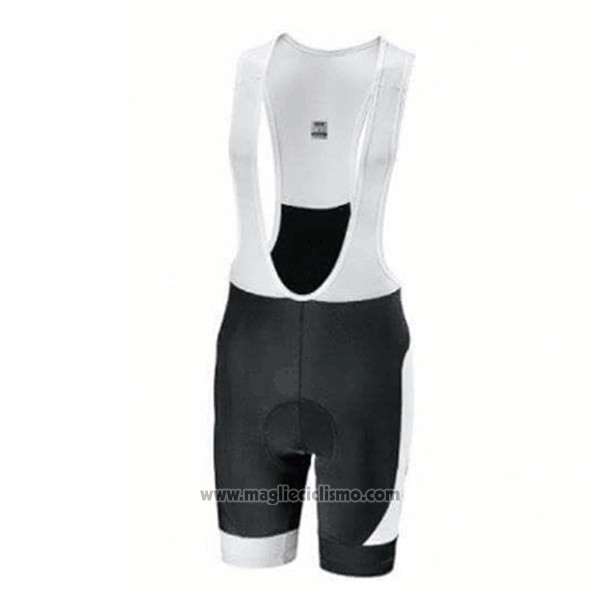 2017 Abbigliamento Ciclismo Look Bianco Manica Corta e Salopette