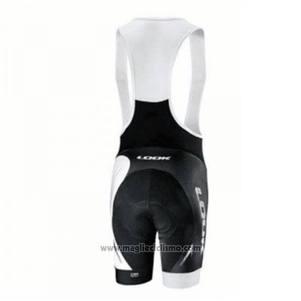 2018 Abbigliamento Ciclismo Look Nero Bianco Manica Corta e Salopette
