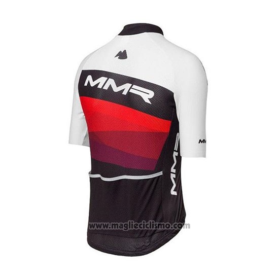 2020 Abbigliamento Ciclismo MMR Bianco Nero Rosso Manica Corta e Salopette