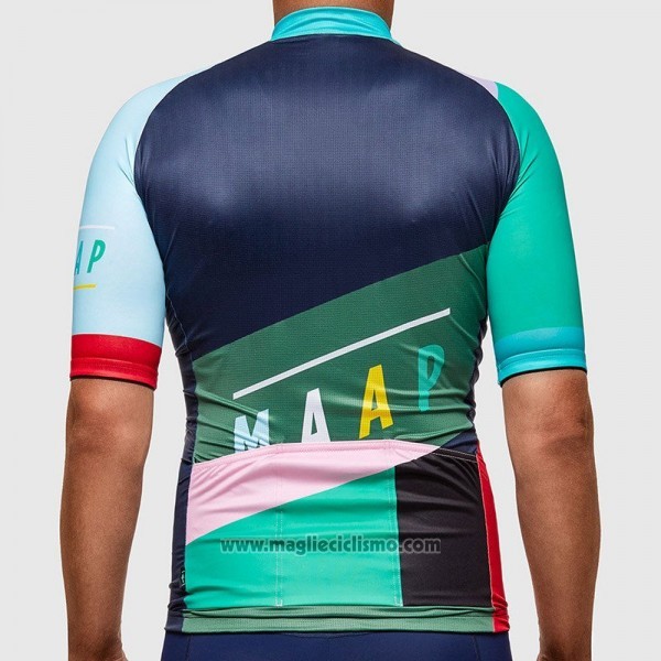 2017 Abbigliamento Ciclismo Maap Blu e Celeste Manica Corta e Salopette