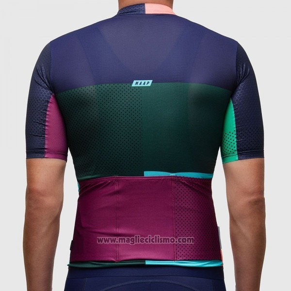 2017 Abbigliamento Ciclismo Maap Sector Pro Verde e Blu Manica Corta e Salopette