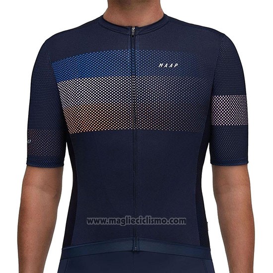 2019 Abbigliamento Ciclismo Maap Aether Spento Blu Manica Corta e Salopette