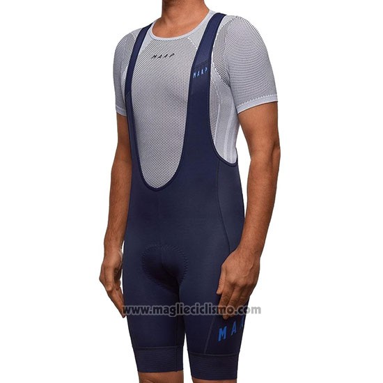 2019 Abbigliamento Ciclismo Maap Aether Spento Blu Manica Corta e Salopette