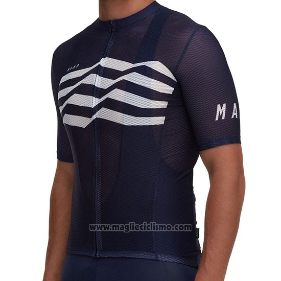 2019 Abbigliamento Ciclismo Maap Flag Nero Bianco Nero Manica Corta e Salopette