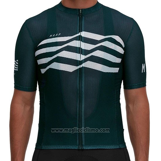 2019 Abbigliamento Ciclismo Maap Flag Verde Bianco Nero Manica Corta e Salopette