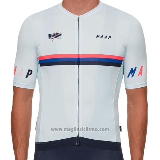 2019 Abbigliamento Ciclismo Maap Nationals Bianco Manica Corta e Salopette