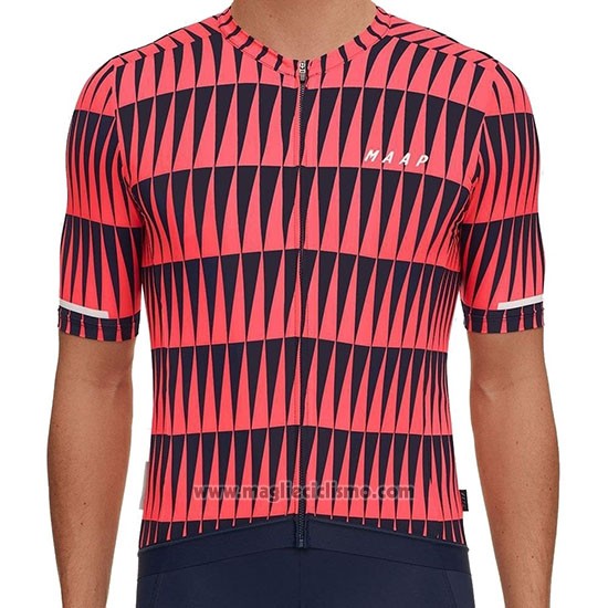 2019 Abbigliamento Ciclismo Maap Rosso Nero Manica Corta e Salopette