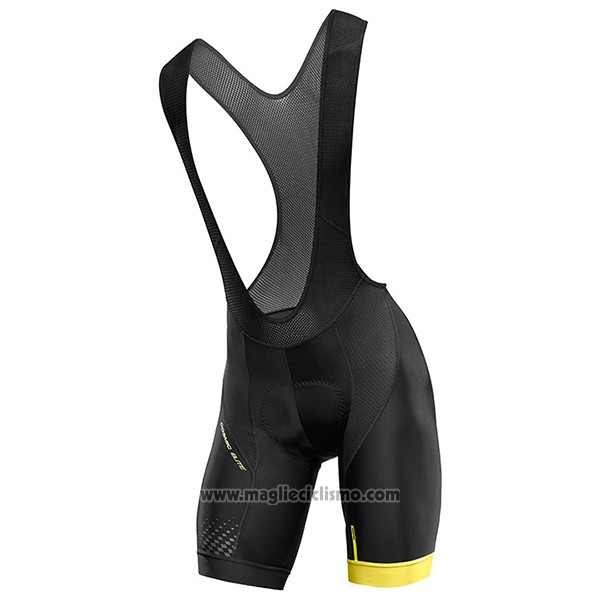 2017 Abbigliamento Ciclismo Mavic Blu e Nero Manica Corta e Salopette