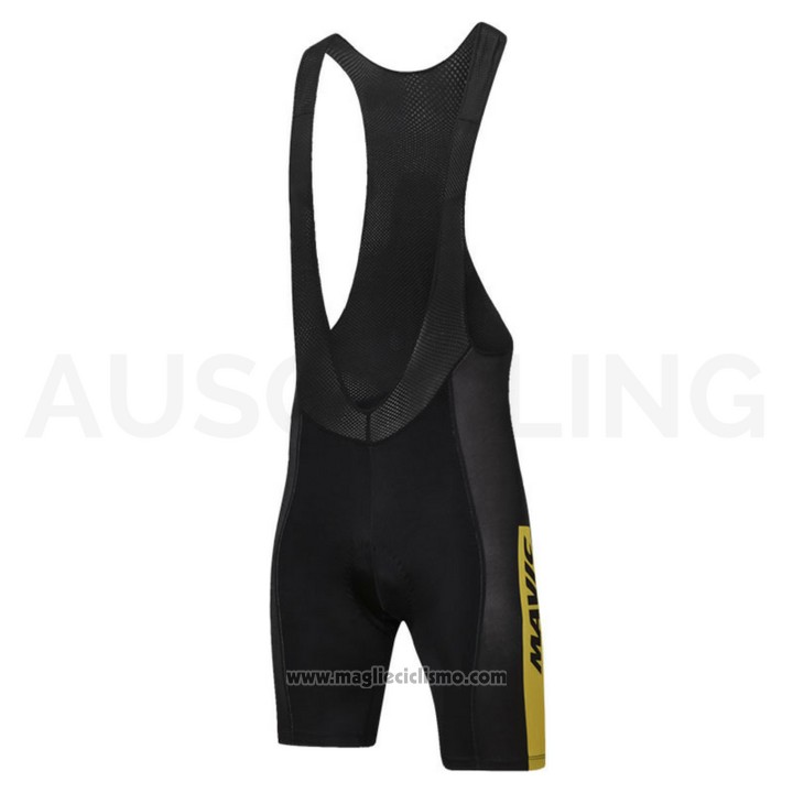 2018 Abbigliamento Ciclismo Mavic Blu e Marrone Manica Corta e Salopette