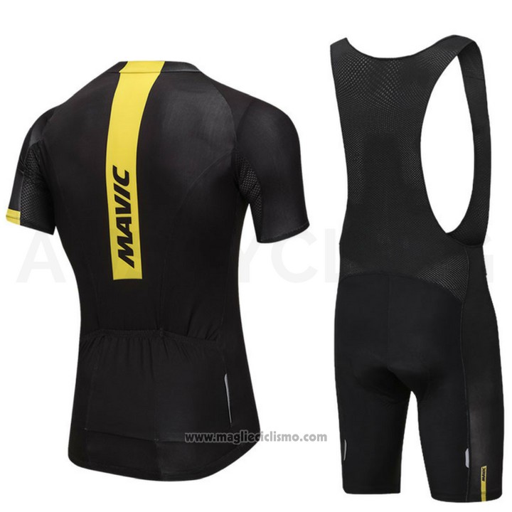 2018 Abbigliamento Ciclismo Mavic Nero Manica Corta e Salopette