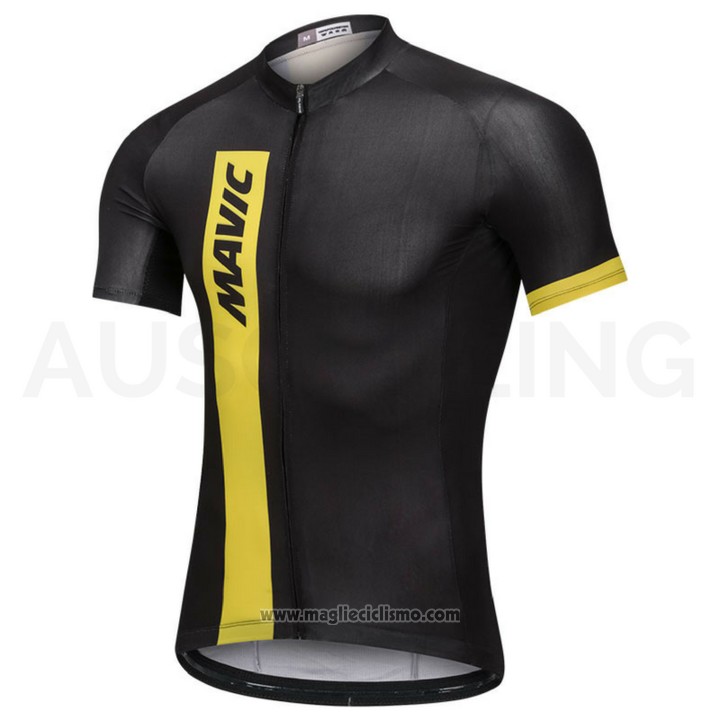 2018 Abbigliamento Ciclismo Mavic Nero Manica Corta e Salopette