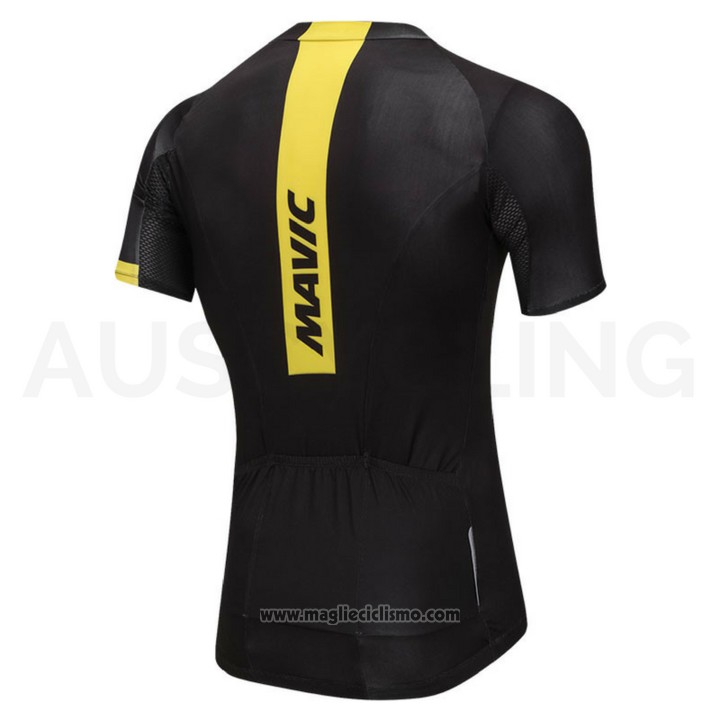 2018 Abbigliamento Ciclismo Mavic Nero Manica Corta e Salopette