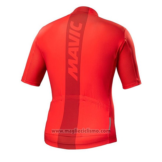 2018 Abbigliamento Ciclismo Mavic Rosso Manica Corta e Salopette