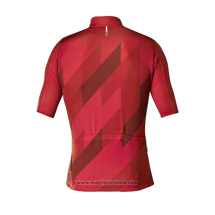 2020 Abbigliamento Ciclismo Mavic Nero Rosso Manica Corta e Salopette