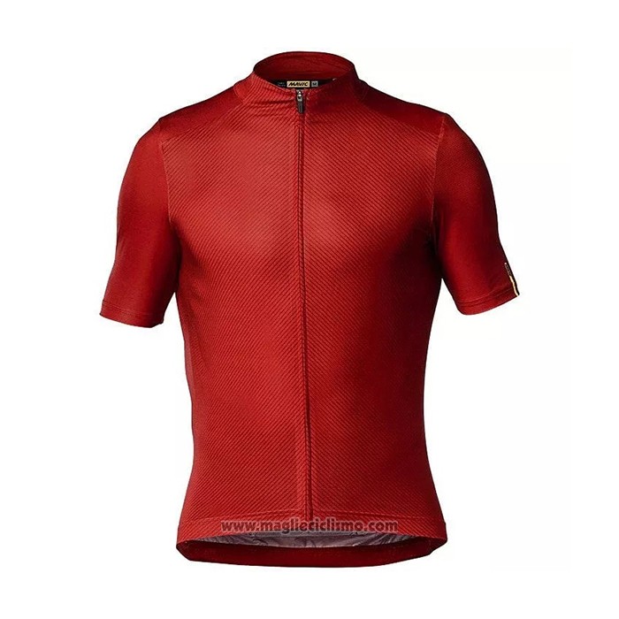 2021 Abbigliamento Ciclismo Mavic Rosso Manica Corta e Salopette