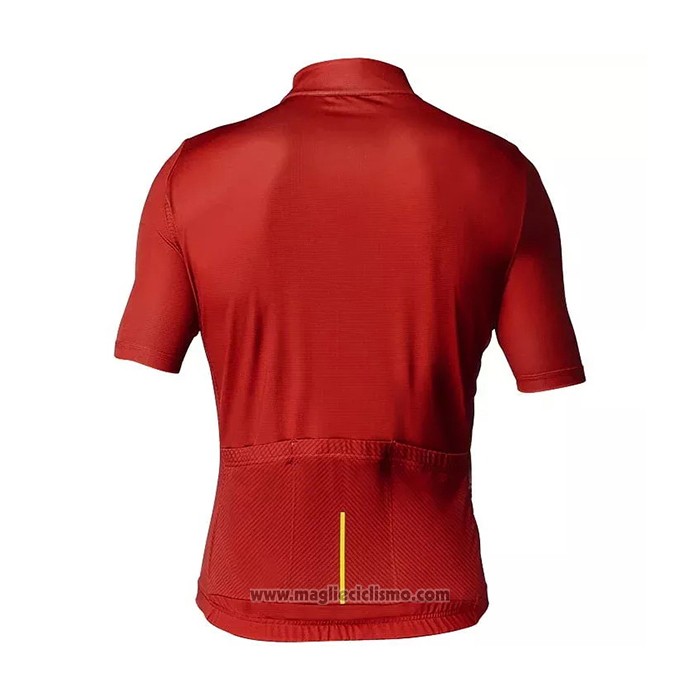 2021 Abbigliamento Ciclismo Mavic Rosso Manica Corta e Salopette