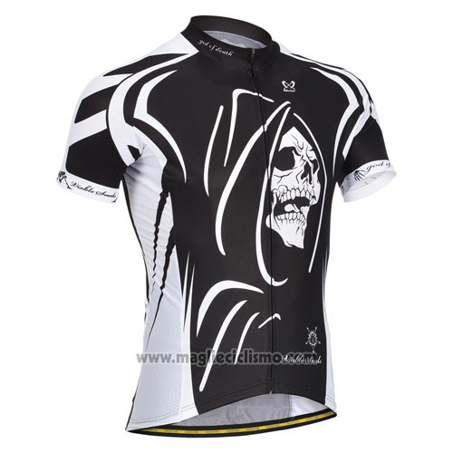 2014 Abbigliamento Ciclismo Monton Bianco e Nero Manica Corta e Salopette