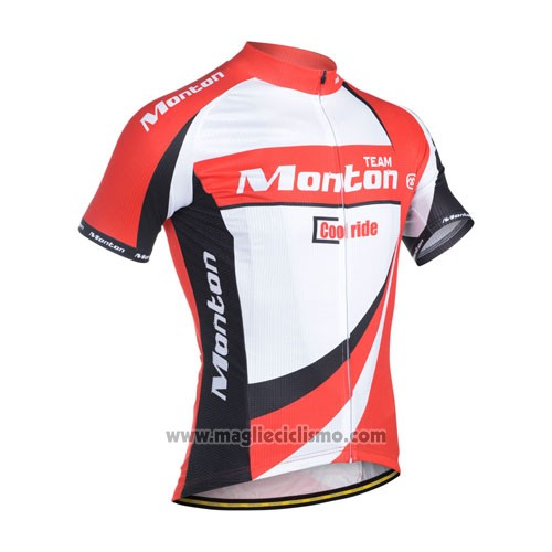 2014 Abbigliamento Ciclismo Monton Bianco e Rosso Manica Corta e Salopette