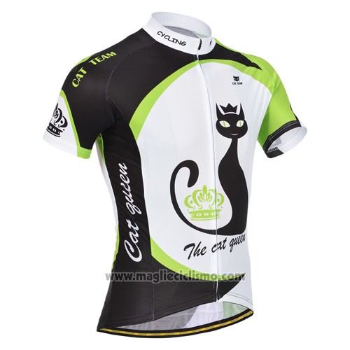 2014 Abbigliamento Ciclismo Monton Verde e Bianco Manica Corta e Salopette