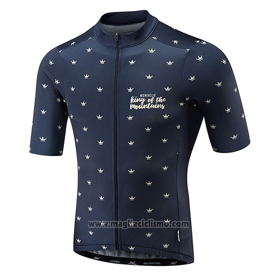2018 Abbigliamento Ciclismo Morvelo Spento Blu Manica Corta e Salopette