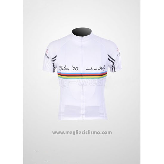 2011 Abbigliamento Ciclismo Nalini Bianco Manica Corta e Salopette