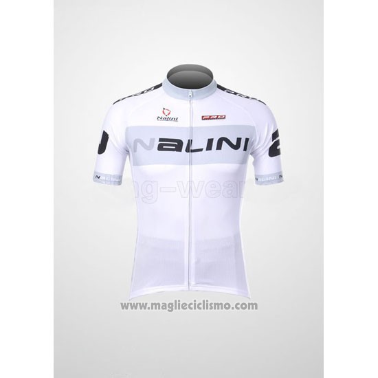 2012 Abbigliamento Ciclismo Nalini Bianco Manica Corta e Salopette