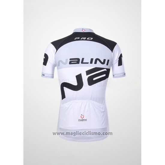 2012 Abbigliamento Ciclismo Nalini Bianco Manica Corta e Salopette