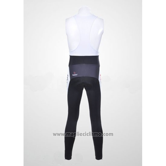 2012 Abbigliamento Ciclismo Nalini Bianco e Nero Manica Lunga e Salopette