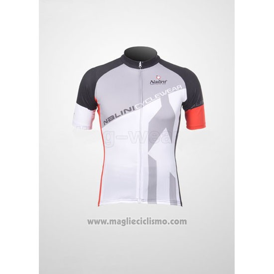 2012 Abbigliamento Ciclismo Nalini Nero e Bianco Manica Corta e Salopette