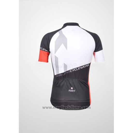 2012 Abbigliamento Ciclismo Nalini Nero e Bianco Manica Corta e Salopette
