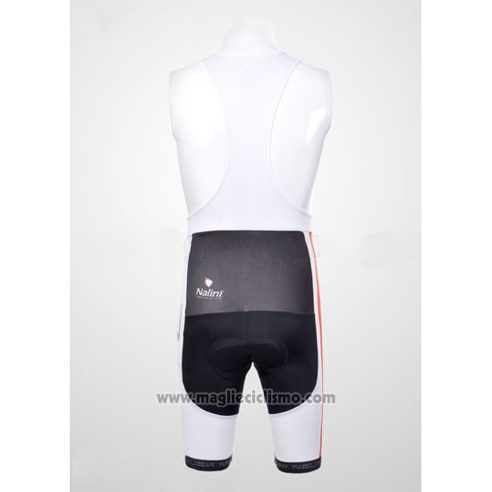 2012 Abbigliamento Ciclismo Nalini Nero e Bianco Manica Corta e Salopette