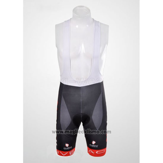 2012 Abbigliamento Ciclismo Nalini Nero e Rosso Manica Corta e Salopette