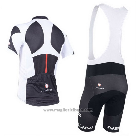2013 Abbigliamento Ciclismo Nalini Grigio e Nero Manica Corta e Salopette